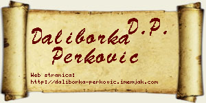 Daliborka Perković vizit kartica